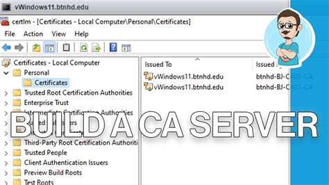 add certificate authority to windows server